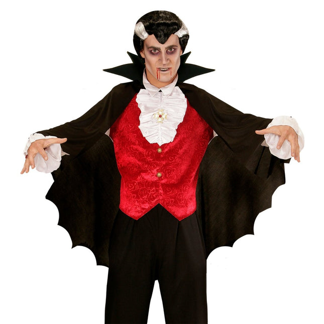 Halloween Cape Zwart Kraag van Widmann koop je bij Partywinkel