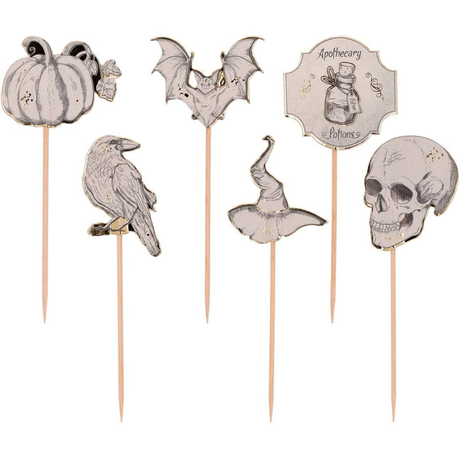 Halloween Cocktailprikkers 12cm 6st van Folat koop je bij Partywinkel