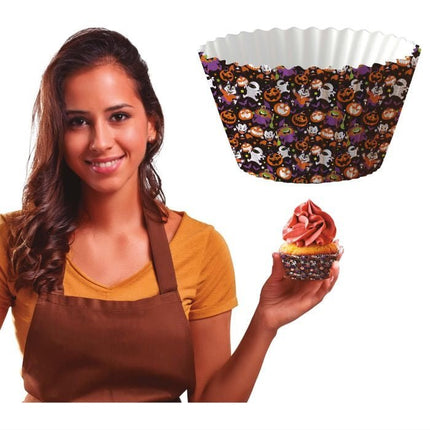 Halloween Cupcake Vormpjes Papier 5cm 50st van Fiestas Guirca koop je bij Partywinkel