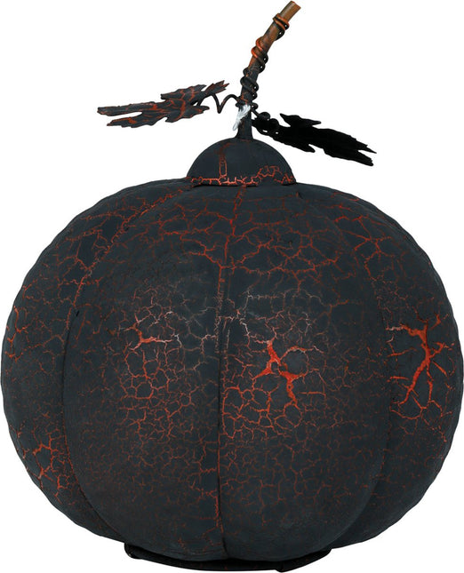 Halloween Decoratie Metalen Pompoen Met Licht 20cm van Fiestas Guirca koop je bij Partywinkel