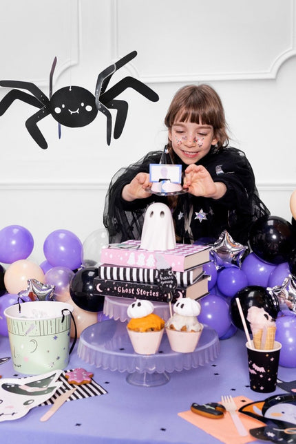 Halloween Decoratie Spinnen 5st van Partydeco koop je bij Partywinkel