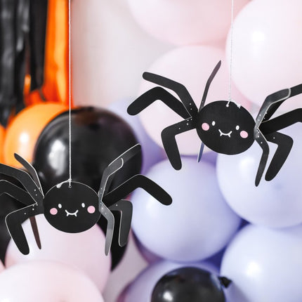 Halloween Decoratie Spinnen 5st van Partydeco koop je bij Partywinkel