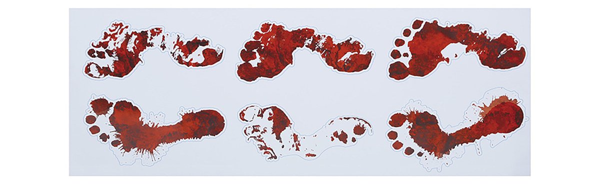 Halloween Decoratie Sticker Voetafdrukken van Fiestas Guirca koop je bij Partywinkel