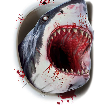 Halloween Decoratie Wc Haai van Fiestas Guirca koop je bij Partywinkel