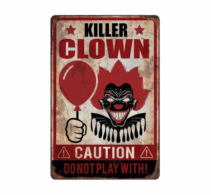 Halloween Deurbord Killer Clown 36cm van Fiestas Guirca koop je bij Partywinkel