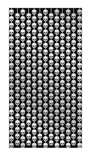 Halloween Deurgordijn Doodshoofden 2m van Fiestas Guirca koop je bij Partywinkel