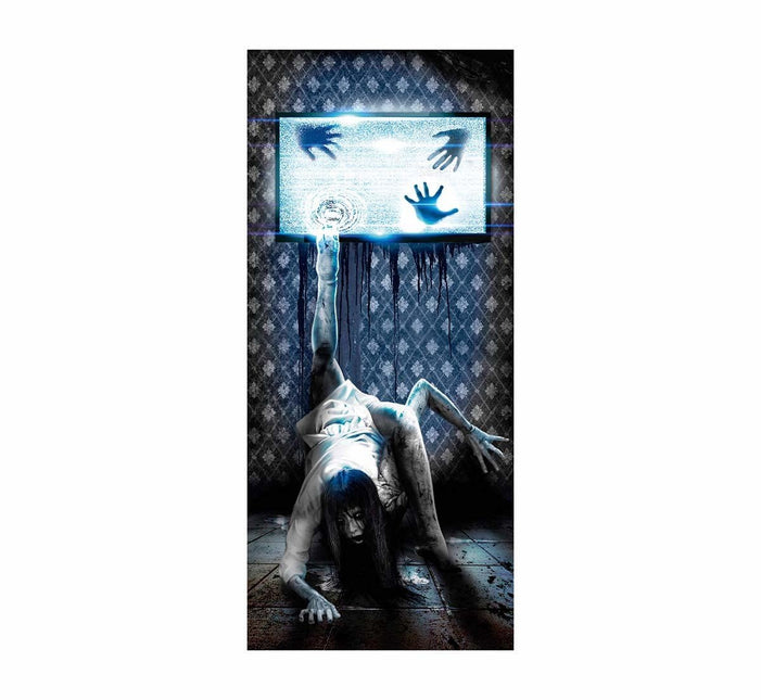 Halloween Deurposter Geest 120cm x 47cm van Fiestas Guirca koop je bij Partywinkel