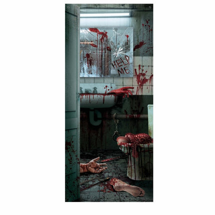 Halloween Deurposter Ledematen 1,8m van Fiestas Guirca koop je bij Partywinkel