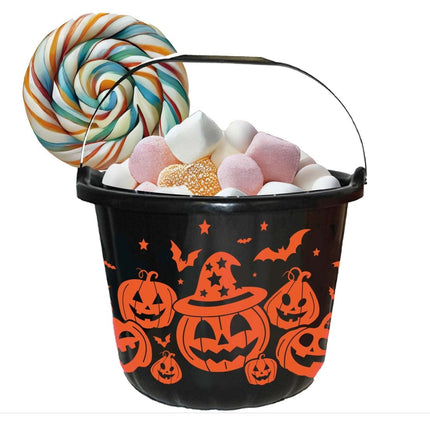 Halloween Emmer Pompoenen 18cm van Fiestas Guirca koop je bij Partywinkel
