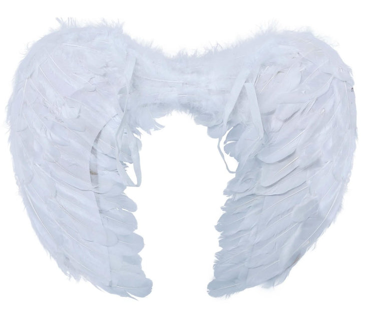 Halloween Engelen Vleugels Wit 60cm van Fiestas Guirca koop je bij Partywinkel