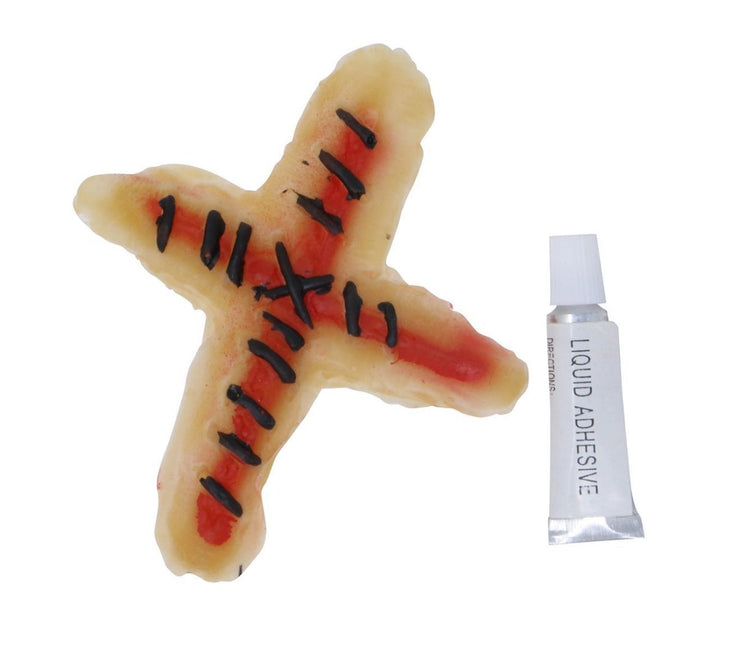 Halloween Genaaid Kruis Litteken van Fiestas Guirca koop je bij Partywinkel