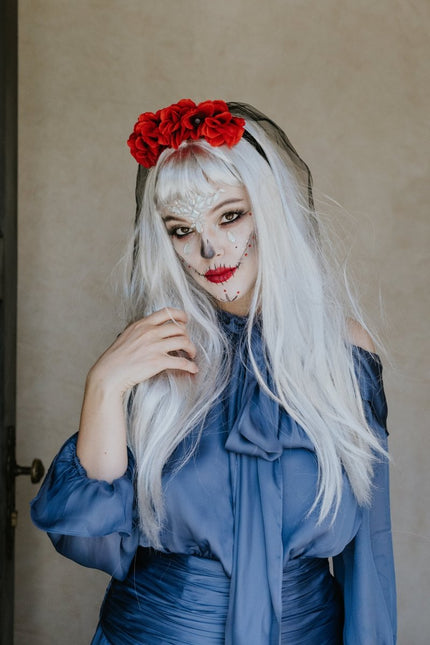 Halloween Haarband Bruidssluier van Partydeco koop je bij Partywinkel