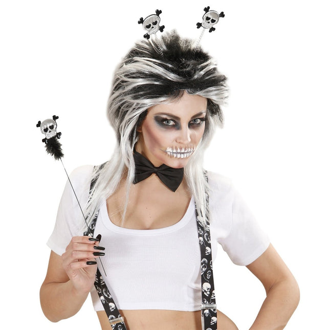 Halloween Haarband Doodshoofd van Widmann koop je bij Partywinkel