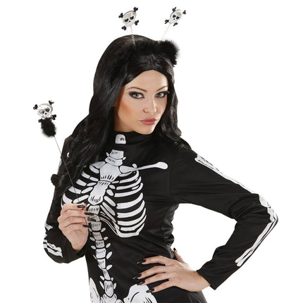 Halloween Haarband Doodshoofd van Widmann koop je bij Partywinkel
