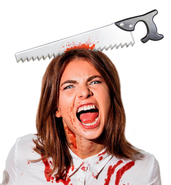 Halloween Haarband Nep Zaag van Folat koop je bij Partywinkel