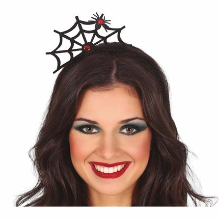 Halloween Haarband Spinnenweb van Fiestas Guirca koop je bij Partywinkel