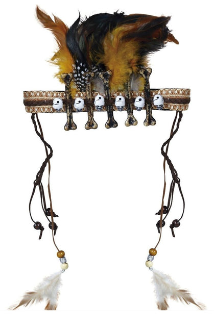 Halloween Haarband Voodoo Veren van Fiestas Guirca koop je bij Partywinkel
