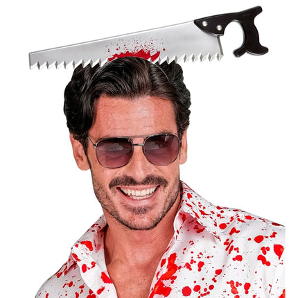 Halloween Haarband Zaag van Widmann koop je bij Partywinkel