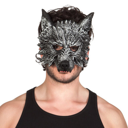 Halloween Half Masker Weerwolf van Boland koop je bij Partywinkel