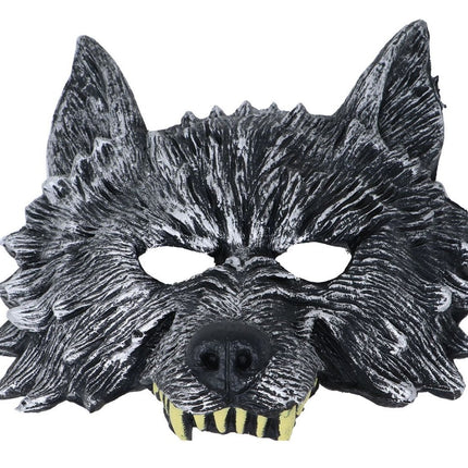 Halloween Half Masker Wolf van Fiestas Guirca koop je bij Partywinkel