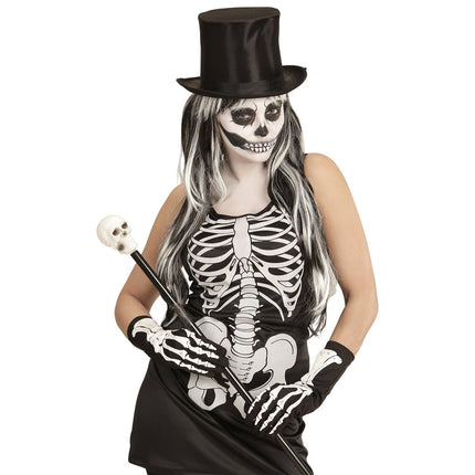 Halloween Handschoenen Skelet 35cm van Widmann koop je bij Partywinkel