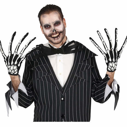 Halloween Handschoenen Skelet Vingers van Fiestas Guirca koop je bij Partywinkel