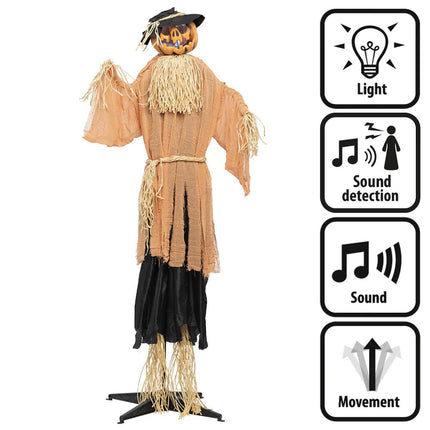 Halloween Pop Boze Pompoen 1,9m van Boland koop je bij Partywinkel