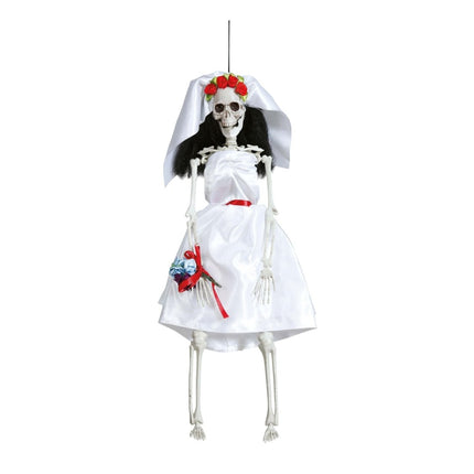 Halloween Hangende Pop Bruid 40cm van Fiestas Guirca koop je bij Partywinkel