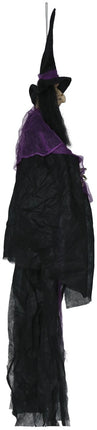 Halloween Pop Heks Met Licht En Geluid 1,2m van Fiestas Guirca koop je bij Partywinkel