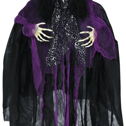 Halloween Pop Heks Met Licht En Geluid 1,2m van Fiestas Guirca koop je bij Partywinkel