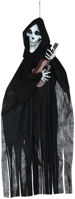 Halloween Pop Skelet Met Gitaar 1,2m van Fiestas Guirca koop je bij Partywinkel
