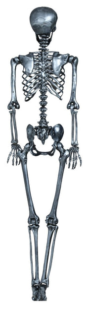 Halloween Hangdecoratie Zilver Skelet 90cm van Fiestas Guirca koop je bij Partywinkel