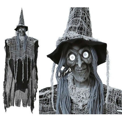Halloween Pop Zwart Heks 1,3m van Fiestas Guirca koop je bij Partywinkel