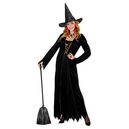 Halloween Heksenbezem Zwart 92cm van Widmann koop je bij Partywinkel