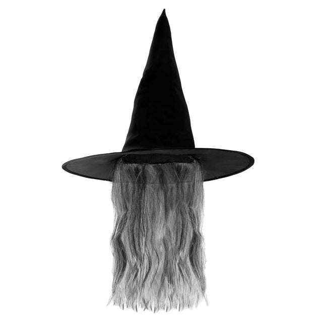 Halloween Heksenhoed Met Haar van Widmann koop je bij Partywinkel