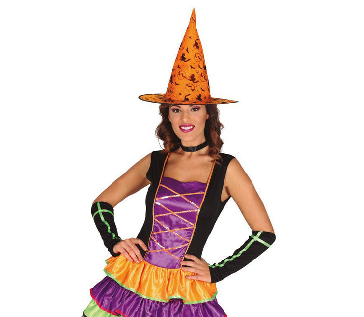 Halloween Heksenhoed Oranje van Fiestas Guirca koop je bij Partywinkel