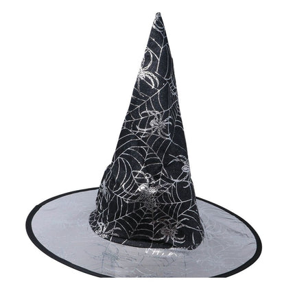 Halloween Heksenhoed Spinnenweb Zwart van Fiestas Guirca koop je bij Partywinkel