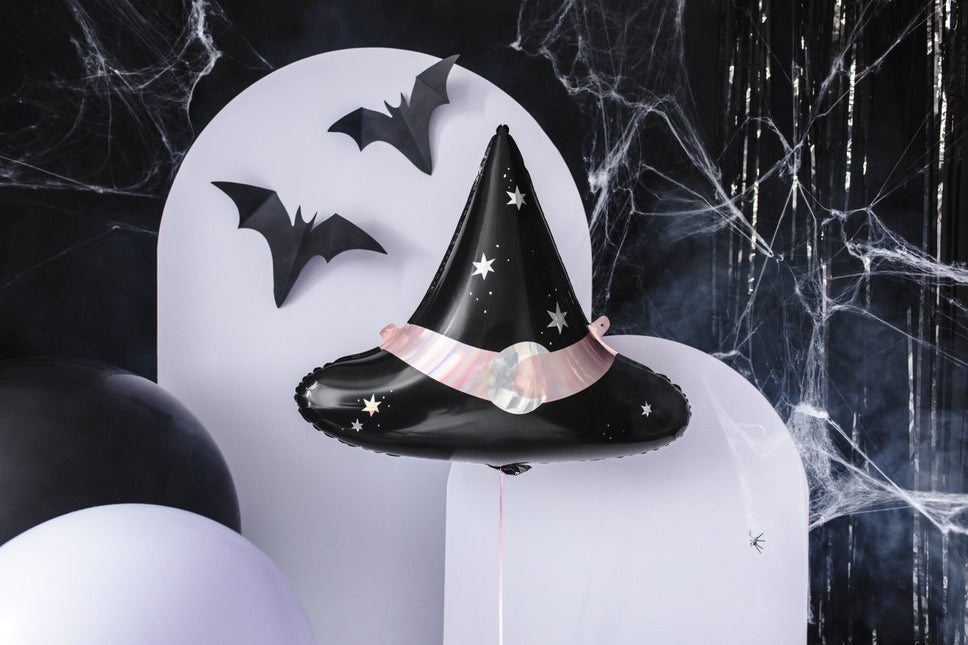 Halloween Helium Ballon Heksenhoed Leeg 57,5cm van Partydeco koop je bij Partywinkel