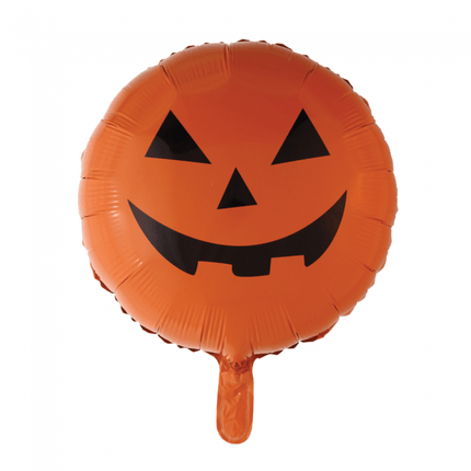 Halloween Helium Ballon Pompoen 45cm leeg van WeFiesta koop je bij Partywinkel