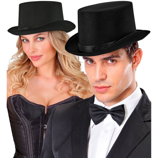 Halloween Hoge Hoed Zwart 60cm van Widmann koop je bij Partywinkel
