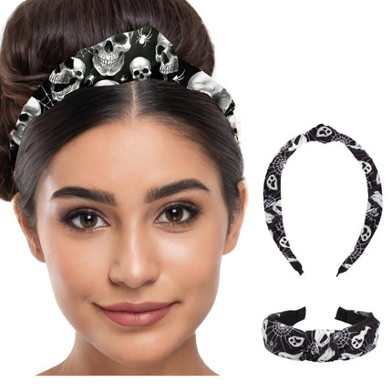 Halloween Hoofdband Zwart Wit Spoken van Fiestas Guirca koop je bij Partywinkel