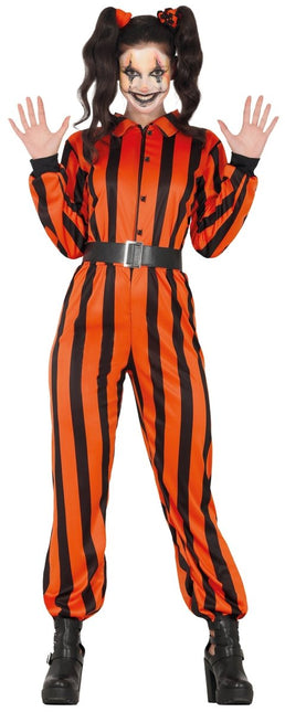 Halloween Jumpsuit Dames Harlekijn Gevangene van Fiestas Guirca koop je bij Partywinkel