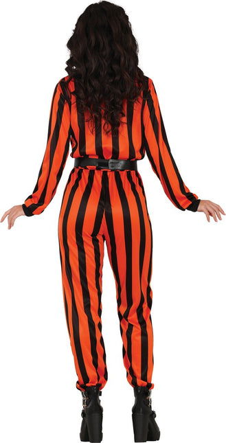 Halloween Jumpsuit Dames Harlekijn Gevangene van Fiestas Guirca koop je bij Partywinkel