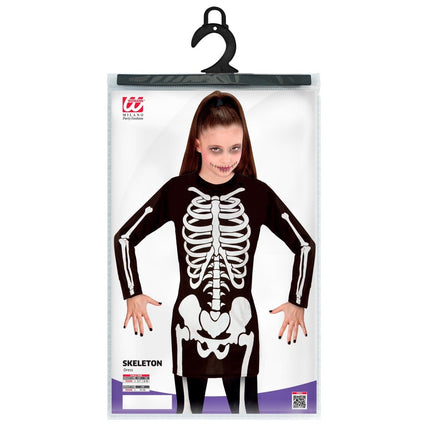 Halloween Jumpsuit Meisje Skelet van Widmann koop je bij Partywinkel