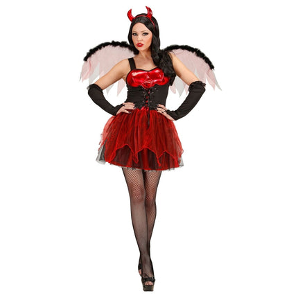 Halloween Jurk Dames Duivel van Widmann koop je bij Partywinkel
