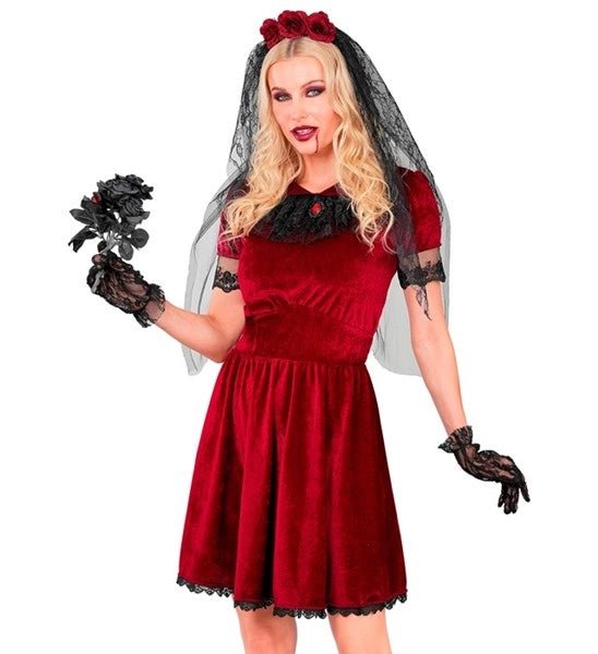 Halloween Jurk Dames Gothic Vampierbruid van Widmann koop je bij Partywinkel