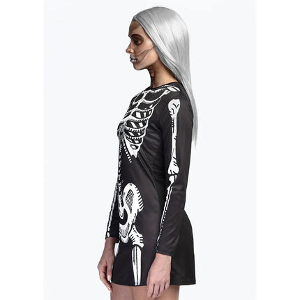 Halloween Jurk Dames Skelet van Boland koop je bij Partywinkel