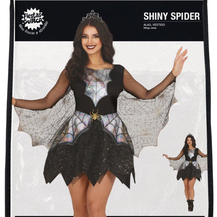 Halloween Jurk Dames Spinnenwebben En Spin van Fiestas Guirca koop je bij Partywinkel