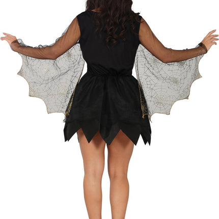 Halloween Jurk Dames Spinnenwebben En Spin van Fiestas Guirca koop je bij Partywinkel