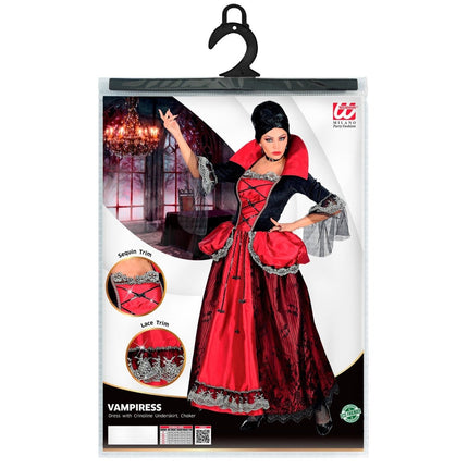 Halloween Jurk Dames Vampier 3 delig van Widmann koop je bij Partywinkel